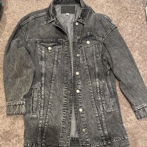 American Eagle Outfitters Charcoal Denim Jacket